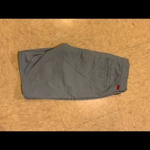 Light blue Levi’s commuter shorts